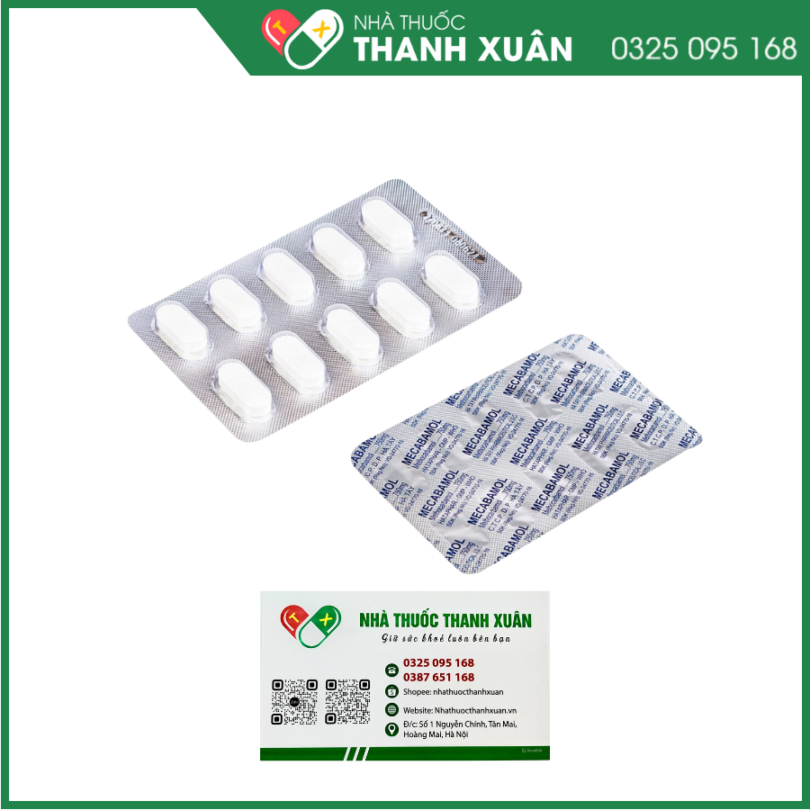 Mecabamol 750mg trị bệnh lý về xương khớp cấp tính do co thắt cơ vân